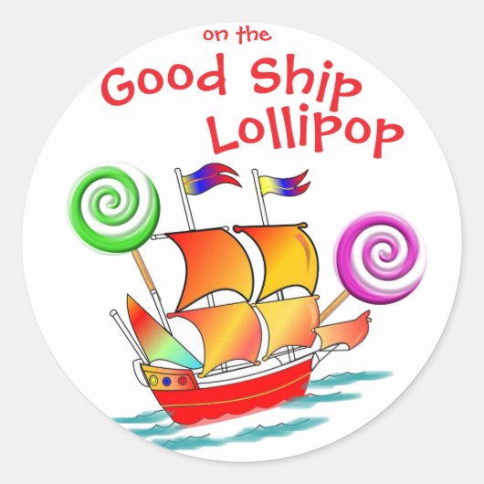 Good Ship棒つきキャンデーシール ラウンドシール (正面)