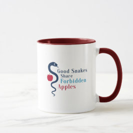 Good Snakes Share Forbidden Apples マグカップ