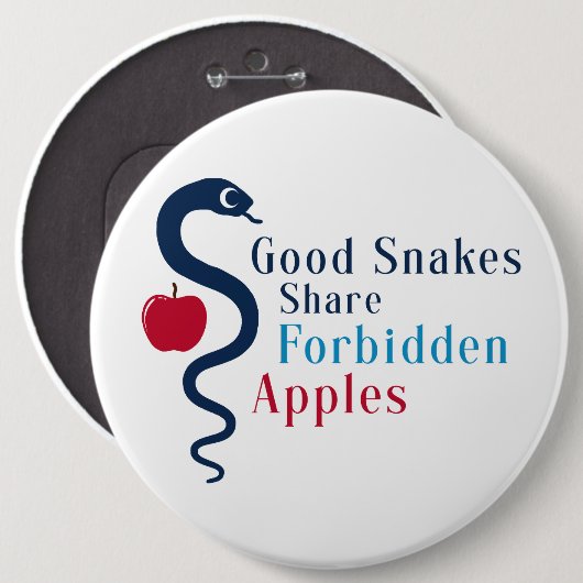 Good Snakes Share Forbidden Apples 缶バッジ (正面&裏面)