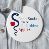 Good Snakes Share Forbidden Apples 缶バッジ (インサイチュ)