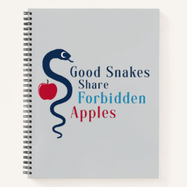 Good Snakes Share Forbidden Apples T-Shirt ノートブック