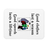 Good Speech SchoolことわざFlexiマグネット マグネット (横)