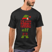 Good TERRIBLE Elf Christmas  Graphic Sarcastic Tシャツ (正面)