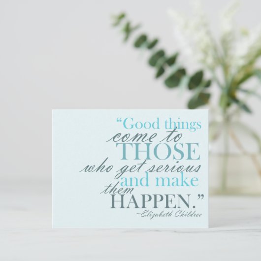 Good Things 来やる気を起こさせるPostkage ポストカード (スタンド正面)