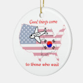 Good Things 来 - Korean Adoption セラミックオーナメント (左)