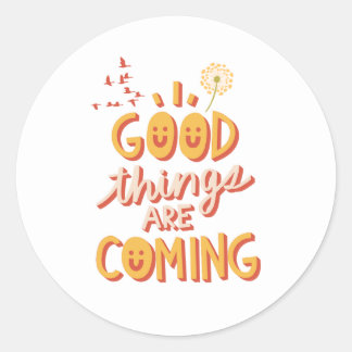 Good Things Areのステッ来カー ラウンドシール