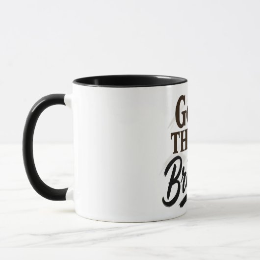 Good Things Are Brewing" Positive Quote Mug マグカップ (左)