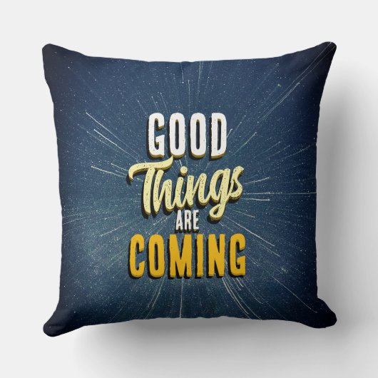 Good Things are Coming クッション (裏面)