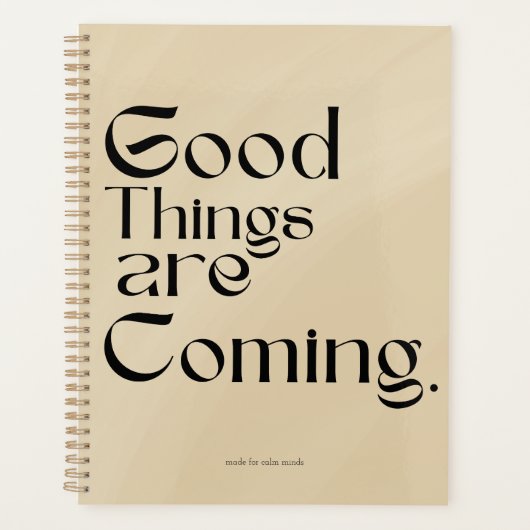 Good Things Are Coming Planner プランナー手帳 (正面)