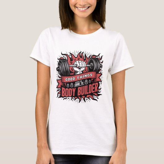 Good Things Health来 to体 Builder GYM Tシャツ (正面)
