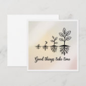 Good Things Take Time 招待状 (正面/裏面)