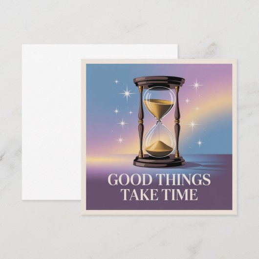Good Things Take Time 招待状 (正面/裏面)