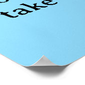 Good Things Take Time Minimalist Typography ポスター (角)