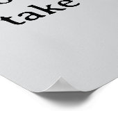 Good Things Take Time Minimalist Typography ポスター (角)