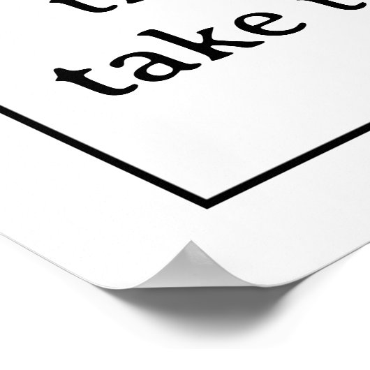 Good Things Take Time Minimalist Typography ポスター (角)