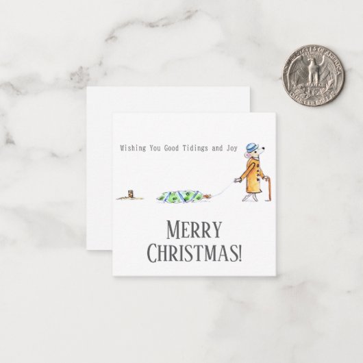 Good tidings and Joy ノートカード (正面/裏面インサイチュ)