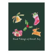 Good Tidings of Great Joy Holiday Illustration ポスター (正面)