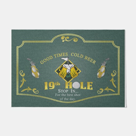 Good Time Cold Beer Mat, Golf ドアマット (正面)