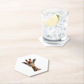 Good Time Hipster Giraffe T-Shirt Men's Women's Ch ペーパーコースター (インサイチュ)