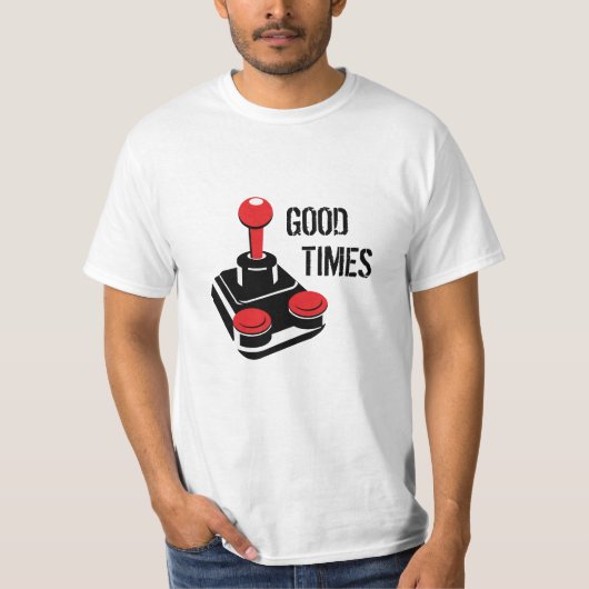 Good TimesジョイスティックレトロTシャツ Tシャツ (正面)