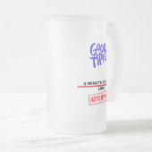 Good Times Beer Me Time フロストグラスビールジョッキ (正面右)