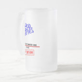 Good Times Beer Me Time フロストグラスビールジョッキ (正面左)