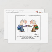 GOOD TIMES Cartoonハガキby April McCallum ポストカード (正面/裏面)