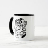 Good Times for Tea | ミニマルレトロティー恋人 マグカップ (正面左)