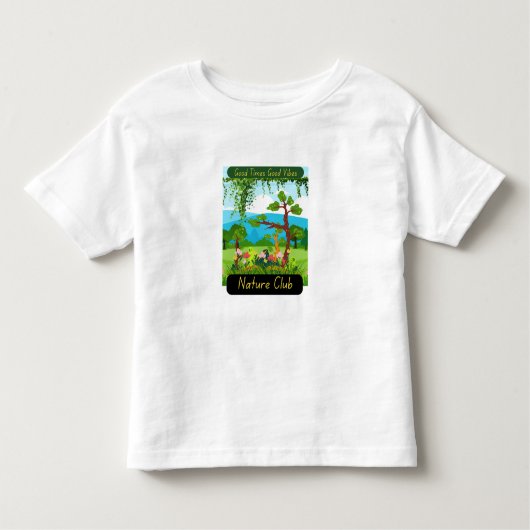 Good Times Good Vibes - Nature Club T-Shirt トドラーTシャツ (正面)
