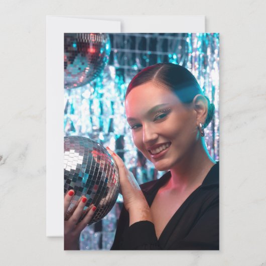 Good Times Groovy Red Valentine's Galentine's Day 招待状 (裏面)