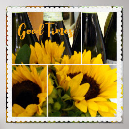 Good Times Sunflowersポスター ポスター
