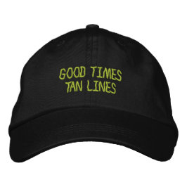 Good Times Tan Lines刺繍キャップ 刺繍入りキャップ
