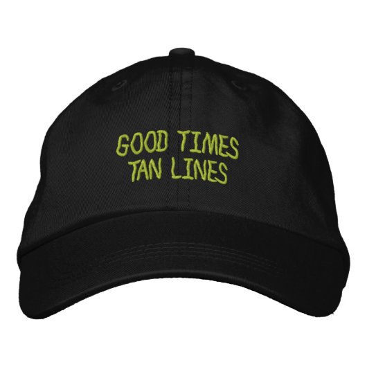 Good Times Tan Lines刺繍キャップ 刺繍入りキャップ (正面)