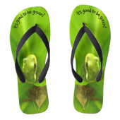 Good to be Green Frog ビーチサンダル (フットベッド)