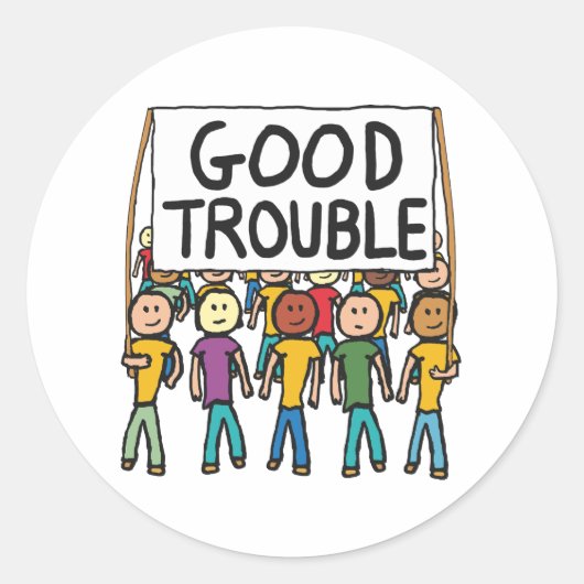 Good Trouble ラウンドシール (正面)