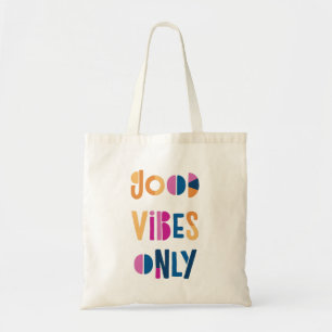 Good Vibesのみやる気を起こさせるカラフルモダン トートバッグ