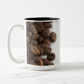 Good Vibesのみコーヒーマグ感動的-前向き ツートーンマグカップ (左)