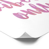 Good Vibesのみピンクの水色 ポスター (角)