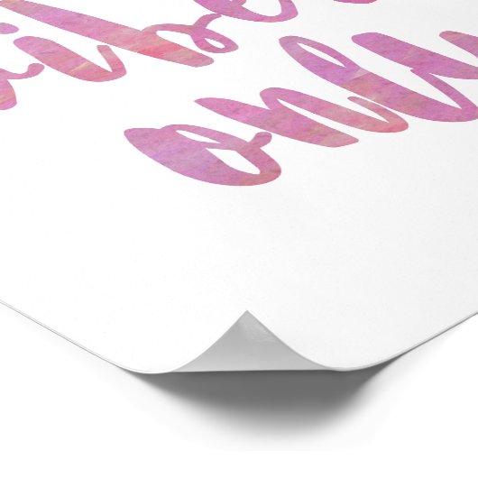 Good Vibesのみピンクの水色 ポスター (角)