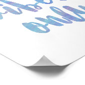 Good Vibesのみ青い水色 ポスター (角)