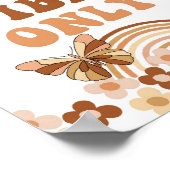 Good Vibesのみ70のレトロGroovyパーティー標識 ポスター (角)