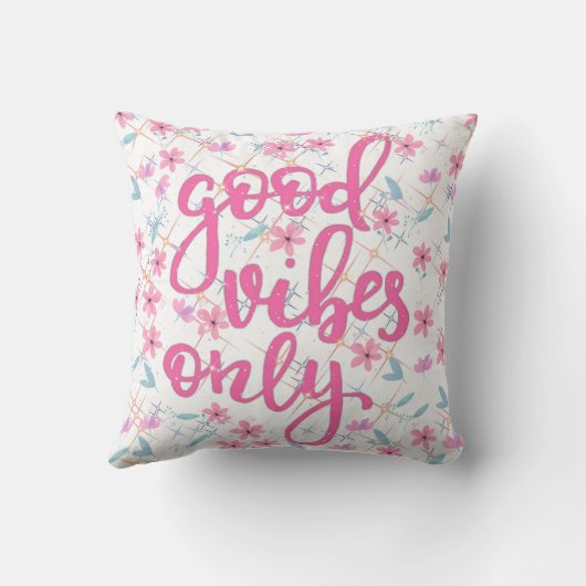 Good Vibesのみ クッション (裏面)