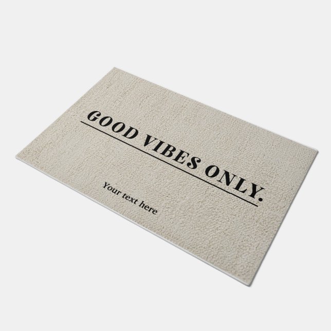 Good Vibesのみ ドアマット (アングル)