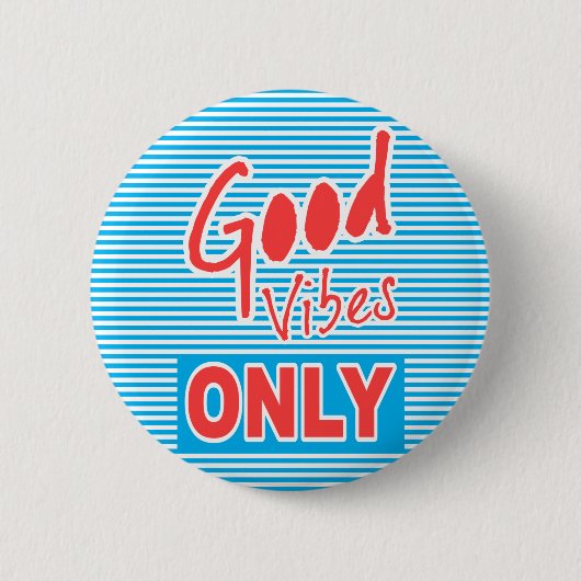 Good Vibesのみ、ピンボタン、遊とストライプWith Vibes 缶バッジ (正面)