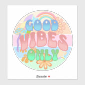 Good Vibesのみ |レトロヴィンテージ シール (シート)