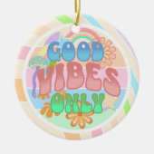 Good Vibesのみ |レトロヴィンテージ セラミックオーナメント (正面)
