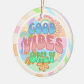 Good Vibesのみ |レトロヴィンテージ セラミックオーナメント (左)