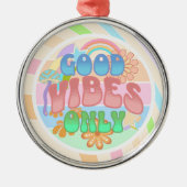 Good Vibesのみ |レトロヴィンテージ メタルオーナメント (正面)