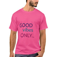 Good Vibesのみ | 前向き引用文Tシャツ