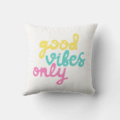 Good Vibesのみ | 陽性グルーヴィカラフル クッション (裏面)